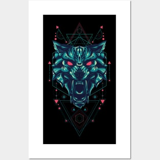 wolf art Posters and Art